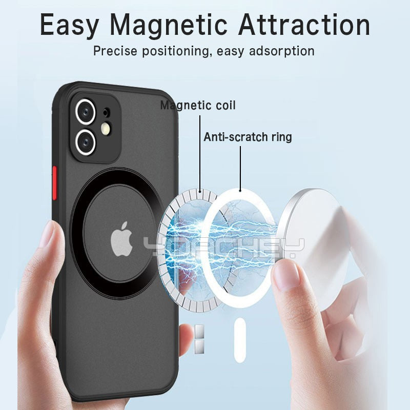 Shockproof Matte Magsafe Apple iPhone Case 11 | 11 Pro | 11 Pro Max