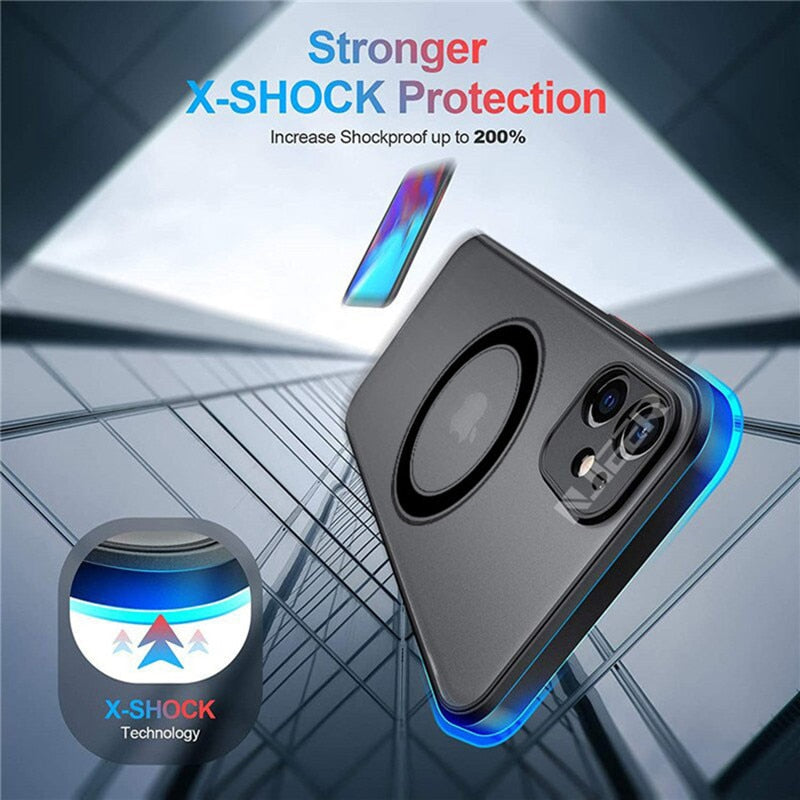 Shockproof Matte Magsafe Apple iPhone Case 11 | 11 Pro | 11 Pro Max